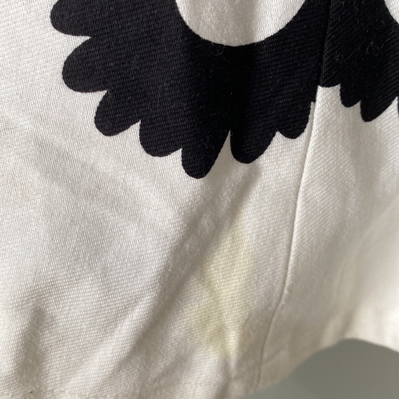 Black and white Anthropologie skater skirt - Picture 2 of 3